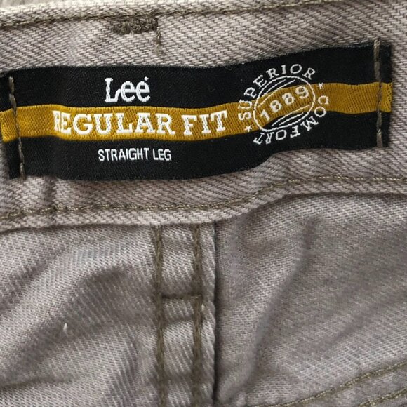 Lee Mens Jeans Size 38x29 Straight Leg Claassi Regular Fit Super Comfort Gray - Picture 3 of 13